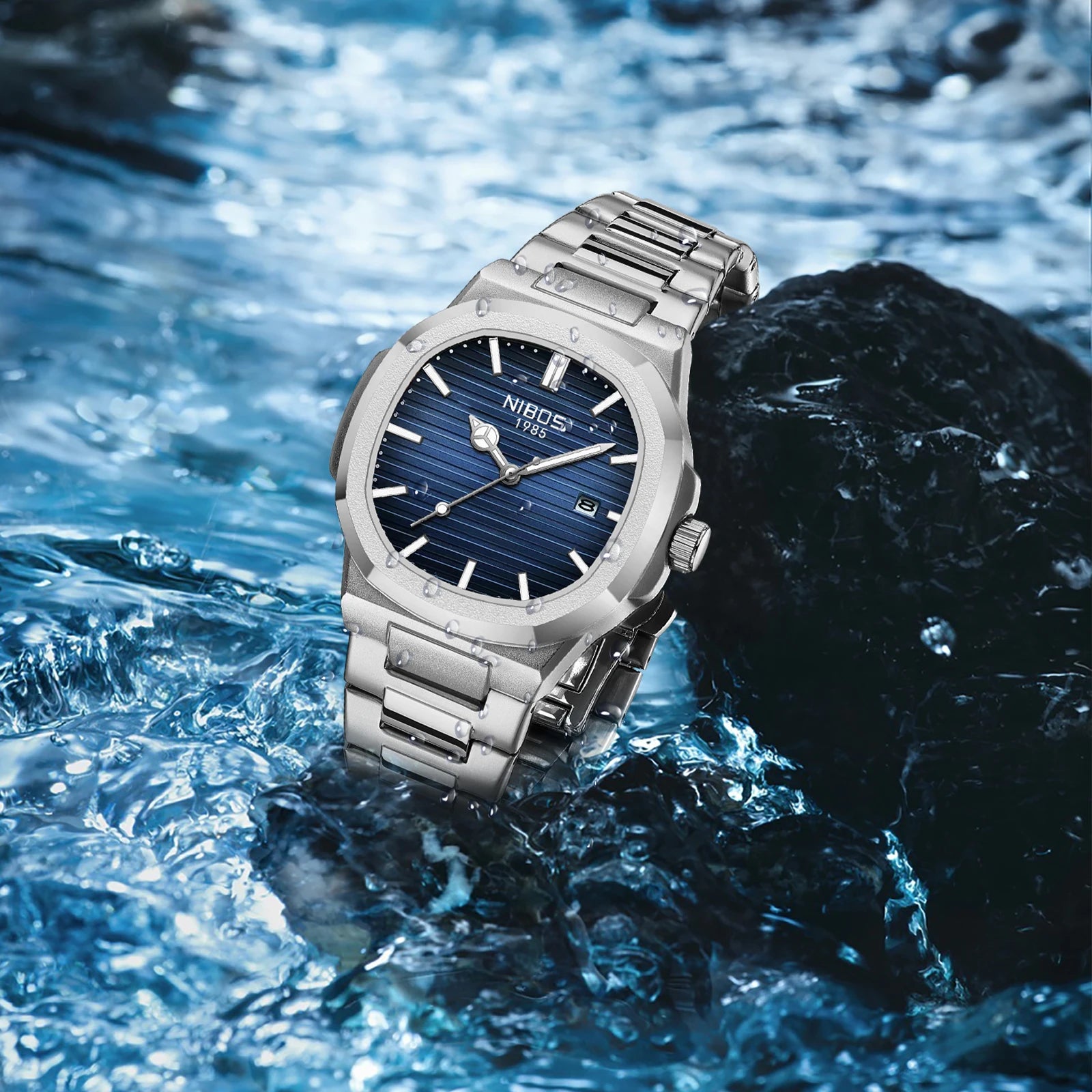 2025 New Luxury Men Quartz Watches 30M Waterproof Automatic Date Watch Man Stainless Steel Sport Chronograph Watch for Men Clock